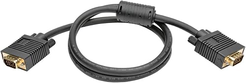 Vista 8 de Tripp Lite Cable de monitor coaxial VGA, cable de alta resolución con RGB coaxial (HD15 M/M) de 20 pies (P502-020)
