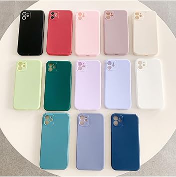 CONSTRAIN - Iphone 11 ile Uyumlu Telefon Kılıfı - Iphone 12 Görünümlü Köşeli Tasarım, İçi Kadife Lansman Kılıf - Bordo