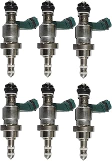 AURUS 6pcs Fuel Injectors 23250-31020 Compatible With 2006 Lexus Gs300 3.0L V6, for 2006-2015 Lexus IS250 2.5L V6 23209-31020 17110 158-1464 845-12101 FJ761 2320939055B0 2320939056B0 (Set of 6)