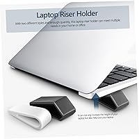 Vista 2 de Veemoon 4 soportes ajustables para computadora portátil, antideslizante, soporte elevador para escritorio, soporte universal ventilado