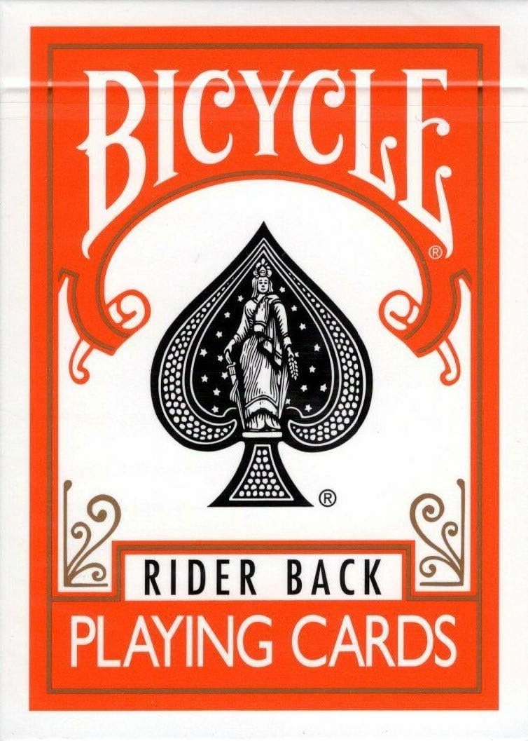 MMS Cards Bicycle Orange Back USPCC Trick