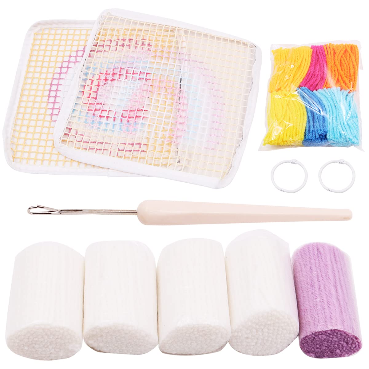 Kit Cucito Tappeto Arcobaleno - Fai Da Te, Per Principianti, Decorazione Casa - Foto 8