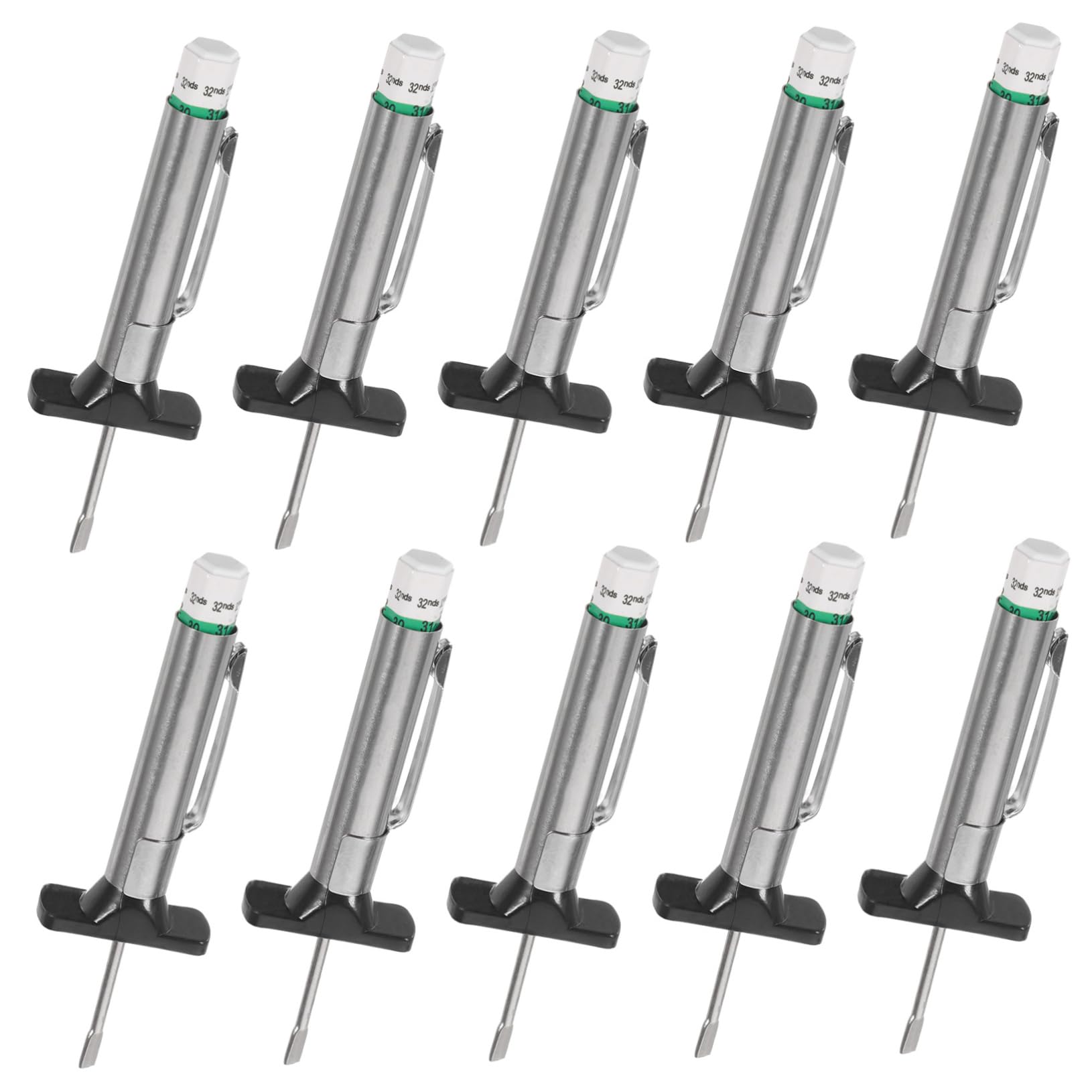 50stücke Teiliges Reifenprofiltiefenmesser Tragbares Messgerät Für Autoreifen Präzise Tread Depth Gauge Für Pkw Und Suv Langlebig Edelstahl