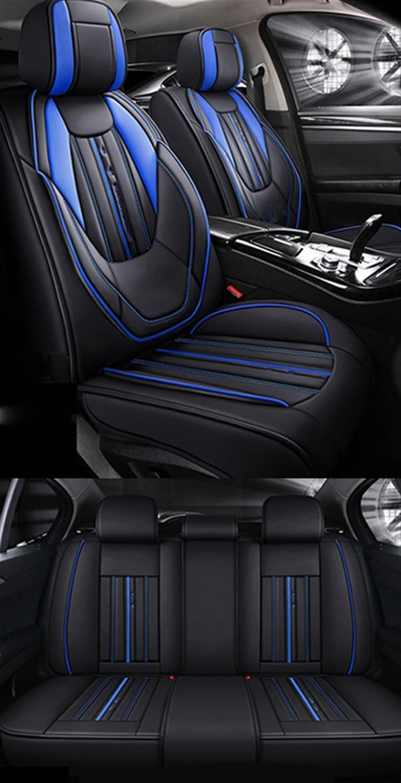 Housse de siège de voiture étanche en cuir de protection pour Ford Focus