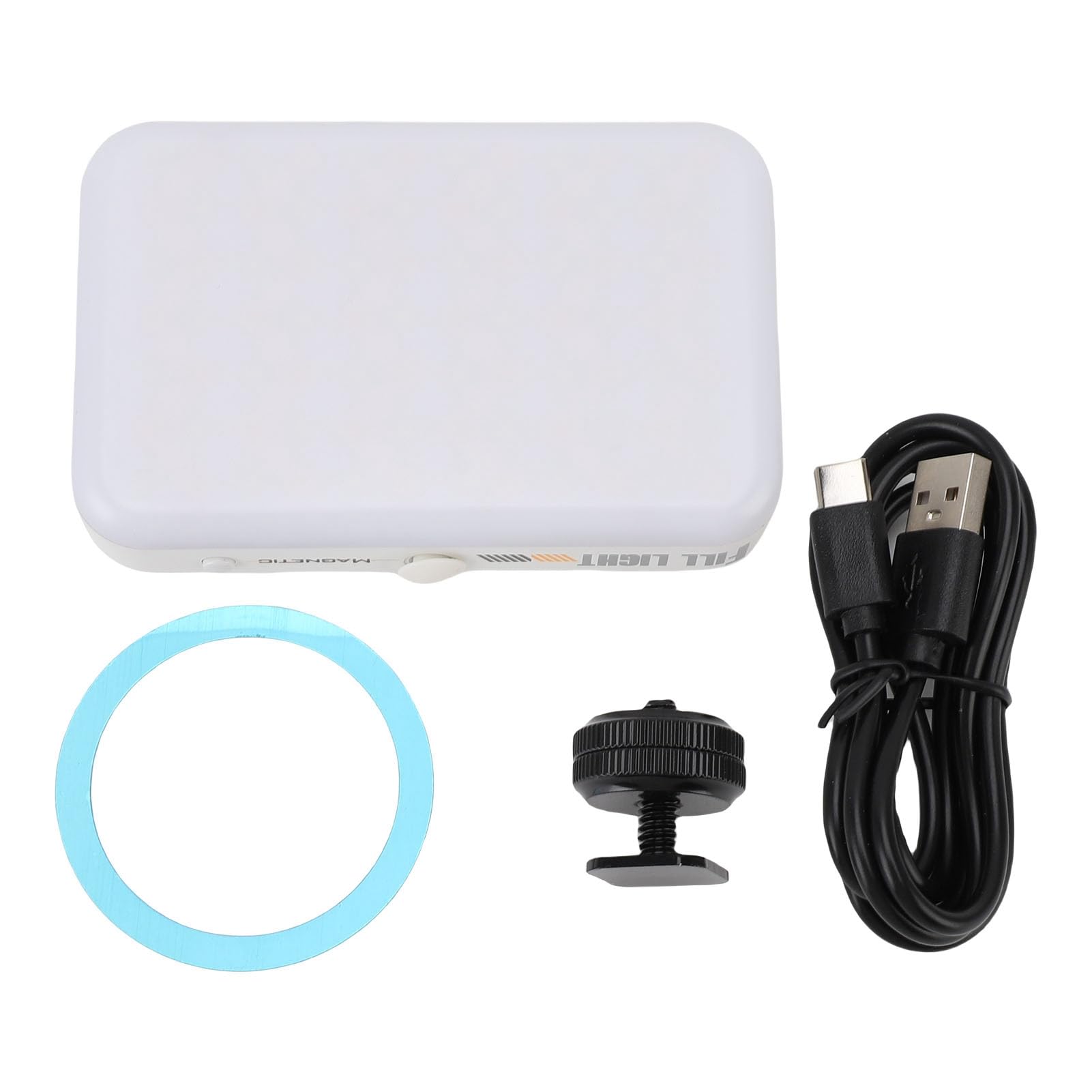 Luce Video RGB, Doppia Temperatura Colore da 2500K a 9000K con 140 Perline LED, Pannello Luminoso Magnetico Portatile per Fotocamera LED con 26 Effetti Speciali per Fotografie in Live