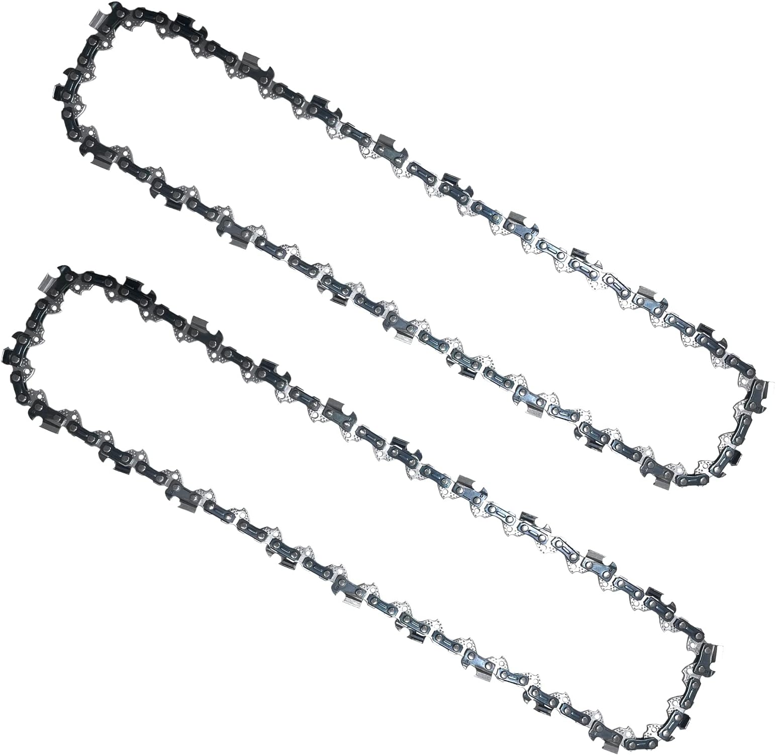 2PC 12 Inch Chainsaw Chain for Greenworks 40V 20262 20292 Chainsaw, 12" Replacement Chain for Sun Joe SWJ698E 9A Chain Saw - 3/8" - .050" - 45 DL