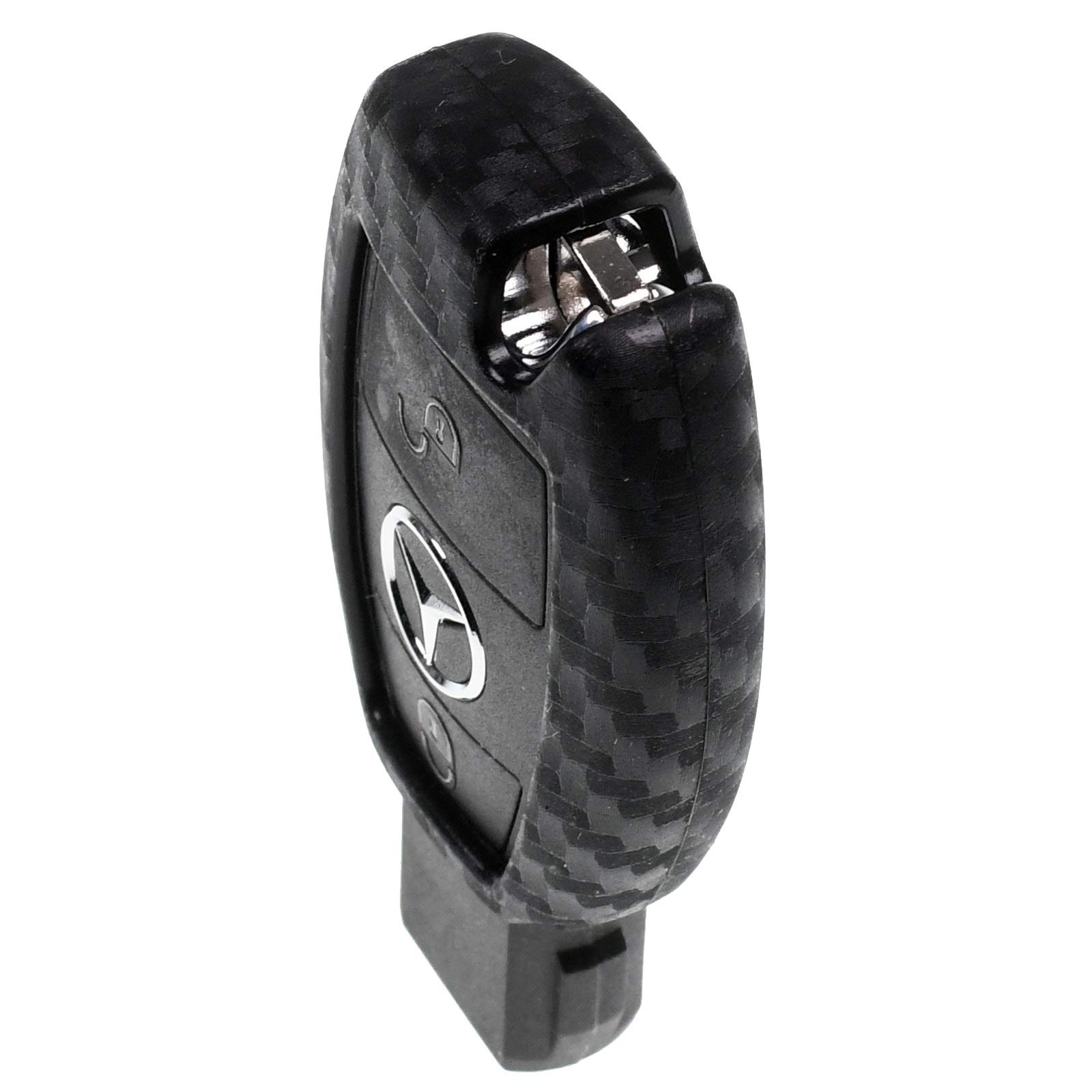 OTMIK Custodia In Silicone Per Chiave Auto Adatta Per Mercedes Benz A B C E Classe S W204 W205 W212 W213 W176 GLC CLA AMG W177 Chiave Shell Accessori
