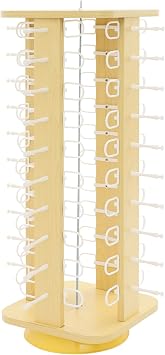 40 Pairs Sunglasses Display Rack Countertop Glasses Display Stand Rotating Sunglasses Holder Organizer Rack Countertop Eyeglass Display Tower for Business Retail