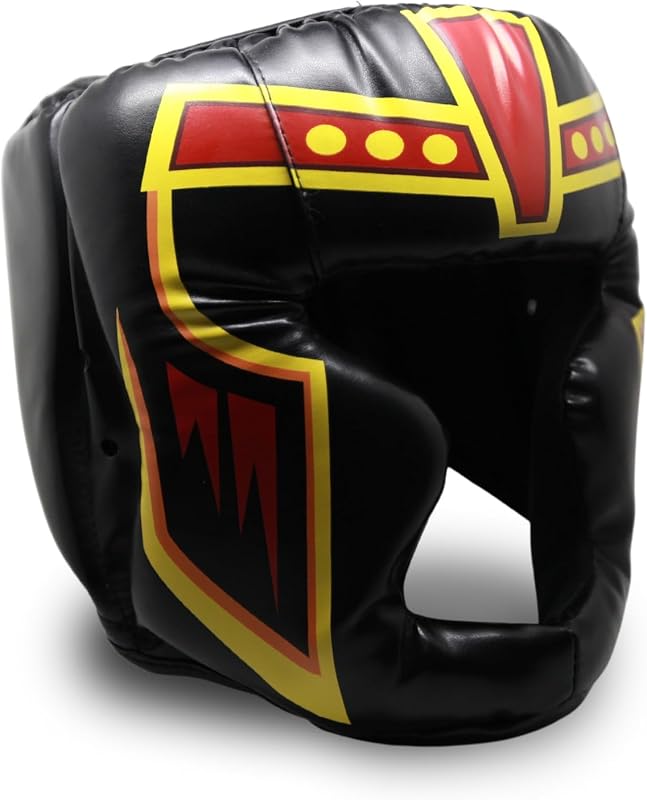 Boxing Headgear Black S/L Use for MMA Training Kickboxing, Muay Thai, Sparring, Karate and Taekwondo Head Guard.