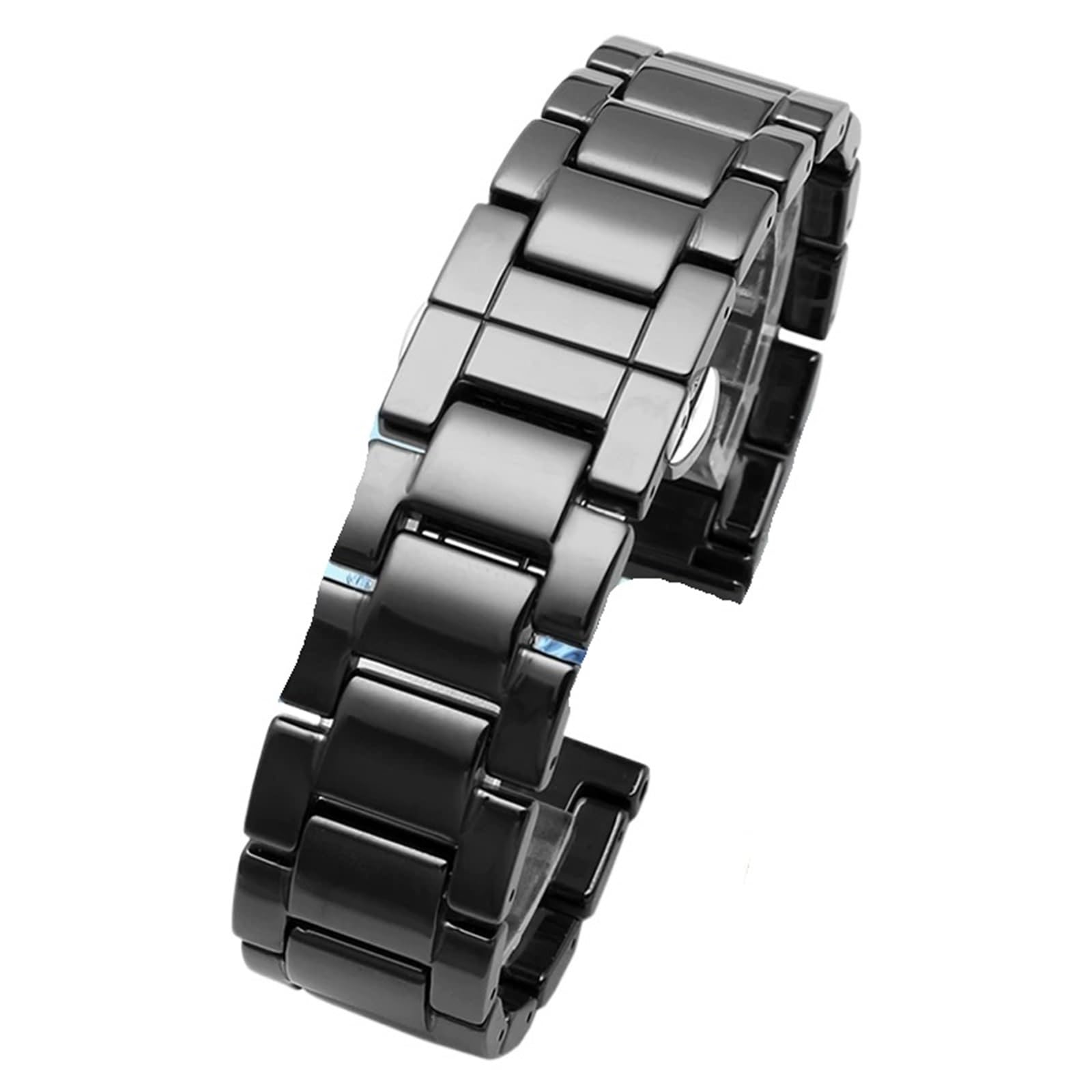 cinturino dell'orologio Cinturino di ricambio in ceramica classica nera da uomo, accessori comodi e durevoli for braccialetti 22 mm