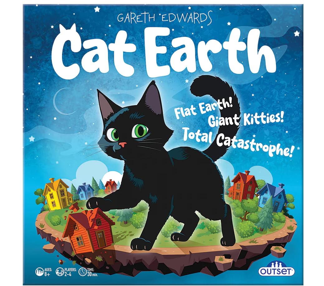 Cat Earth Family Board Game - For Cat Lovers Gift 8+