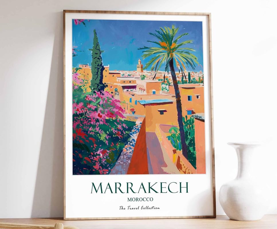 Décoration Murale Inspirante Marrakech Print A0 Toile Islamique