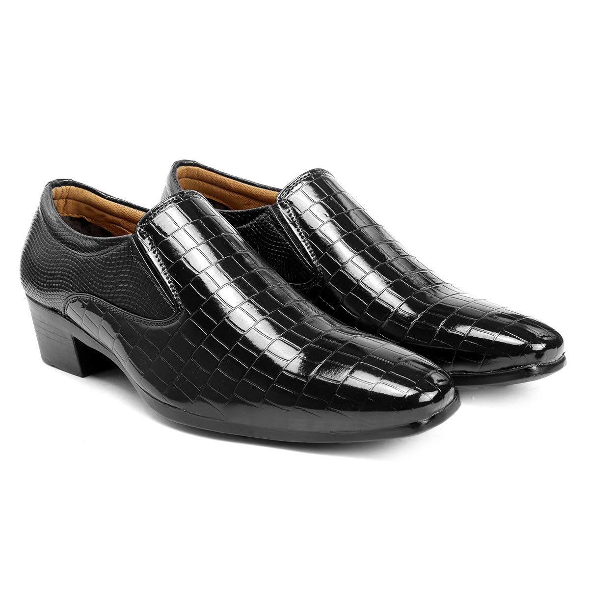 Men Black Height Increasing Synthetic Material Casual,Loafer and Moccasine Shoe-6 UK (B07S7JRLQ4) Amazon Price History, Amazon Price Tracker