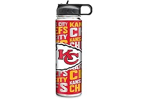 Kansas City Chiefs Football 22oz Stainless Steel Tumbler