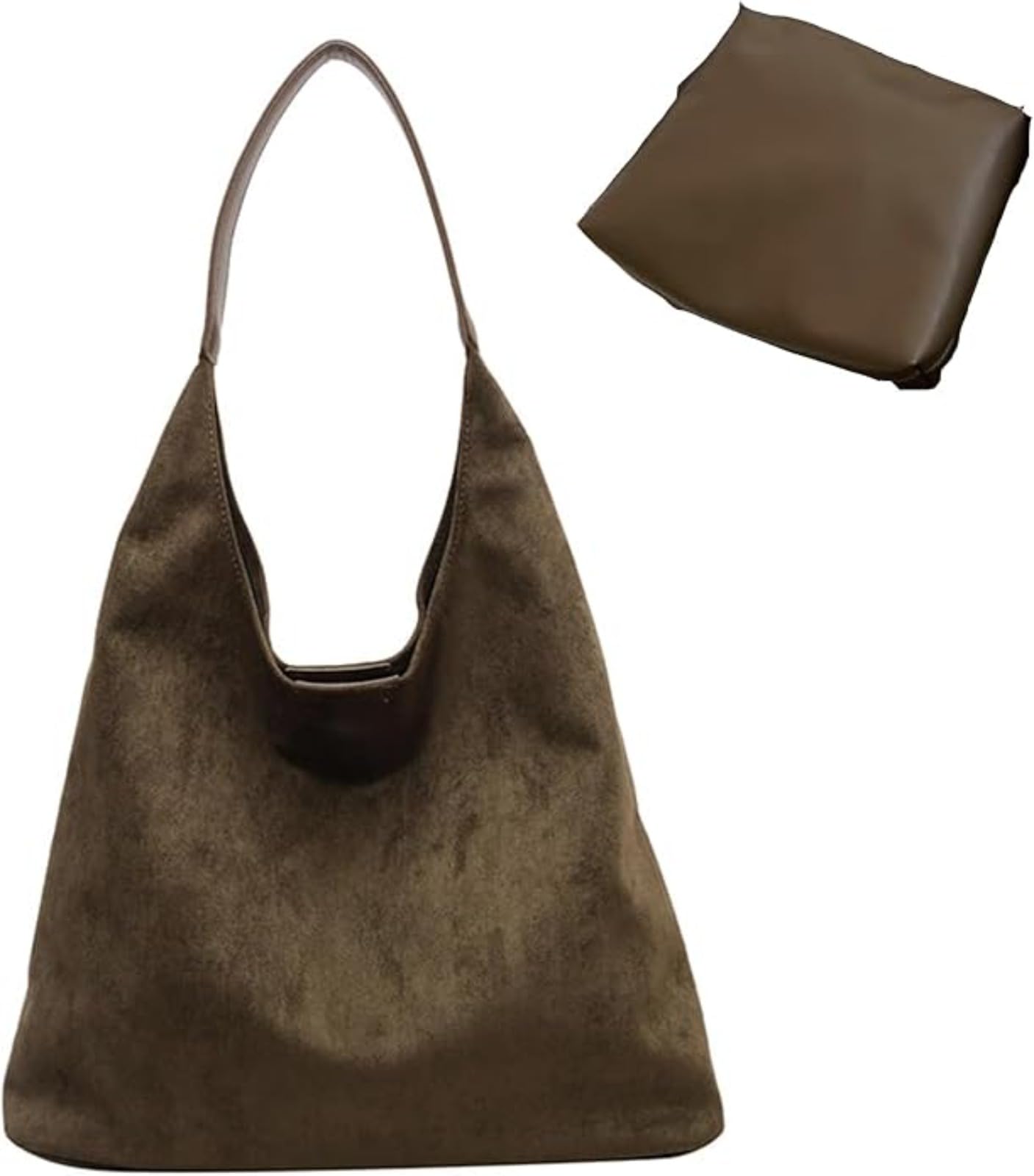 Borsa Hobo In Pelle Scamosciata Intrecciata – 34x11x29 Cm, 3 Modalità Di Trasporto, Per Lavoro E Viaggio