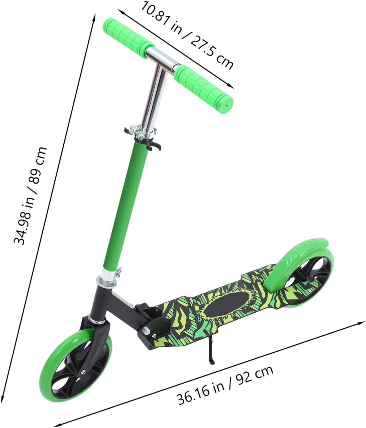 Lightweight Folding Scooter for Ages Compact and Stable Kick Scooter for Campus and City Commuting Easy to Assemble and Carry Green Design