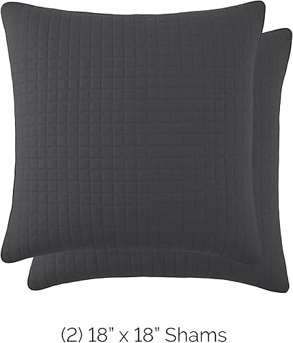 Vista 190 de Fundas Southshore Fine Linens Vilano Springs, para almohada, acolchadas, Microfibra, Pizarra, 20" x 36" 01 - Blanco brillante