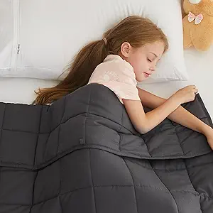 L'AGRATY Weighted Blanket - 36"x48" 3lbs Microfiber Material with Glass Beads Small Blanket for All-Season Summer Fall Winter Soft Thick