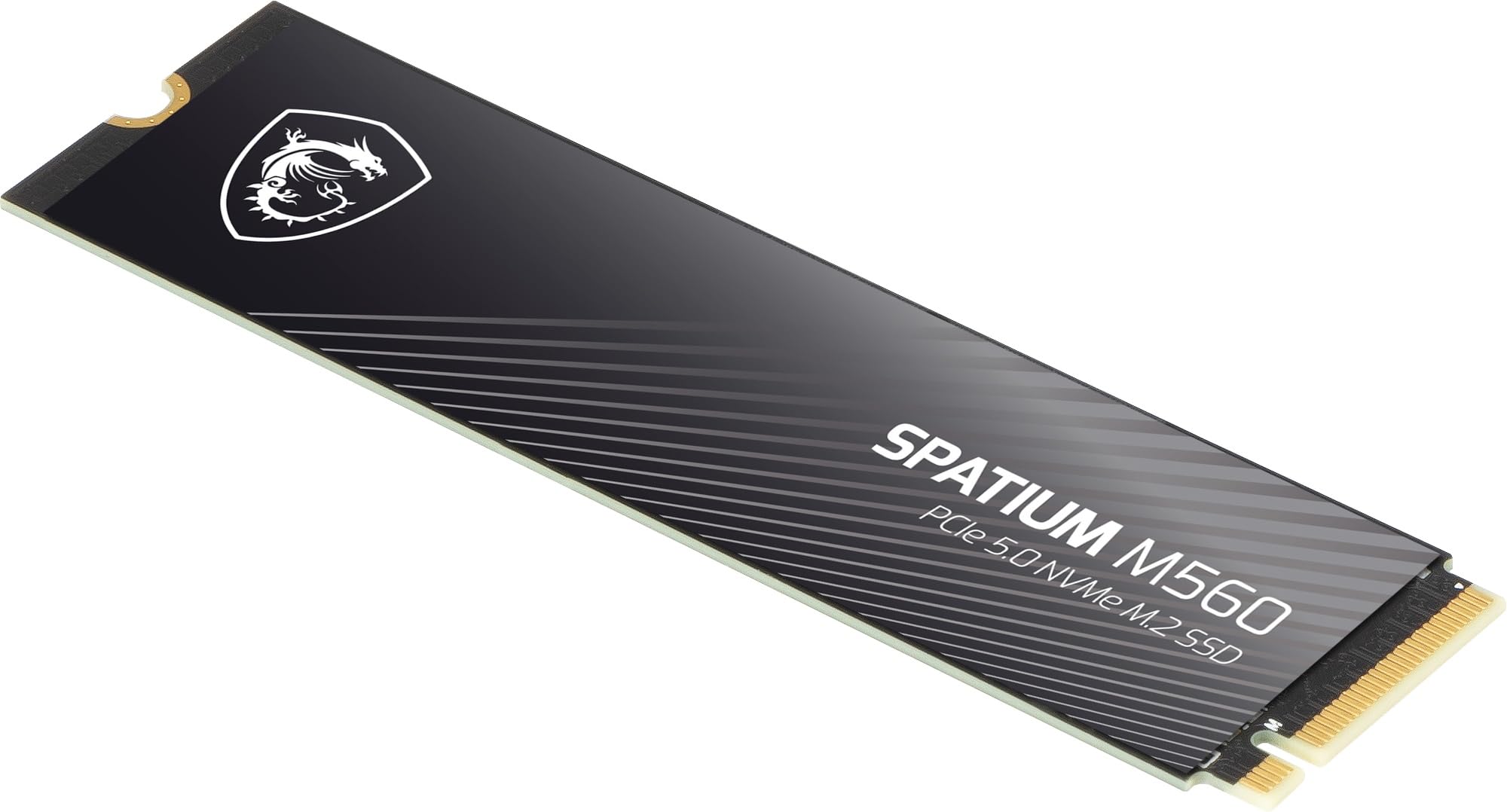 MSI SSD portatile SPATIUM M560 PCIe 5.0 NVMe M.2 da 1 TB, unità a stato solido esterna da 1 TB, velocità fino a 10200 MB/s, USB-C, archiviazione affidabile per giochi, studenti, professionisti, nero