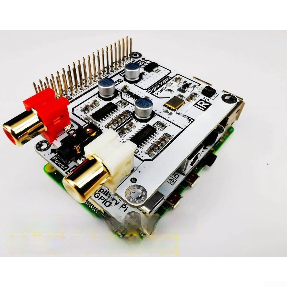 Decodificador de audio HiFi para Raspberry Pi 4B Dual ES9023 I2S, interfaz 192 kHz, 24 bits, tarjeta de sonido de alta resolución, tarjeta de expansión