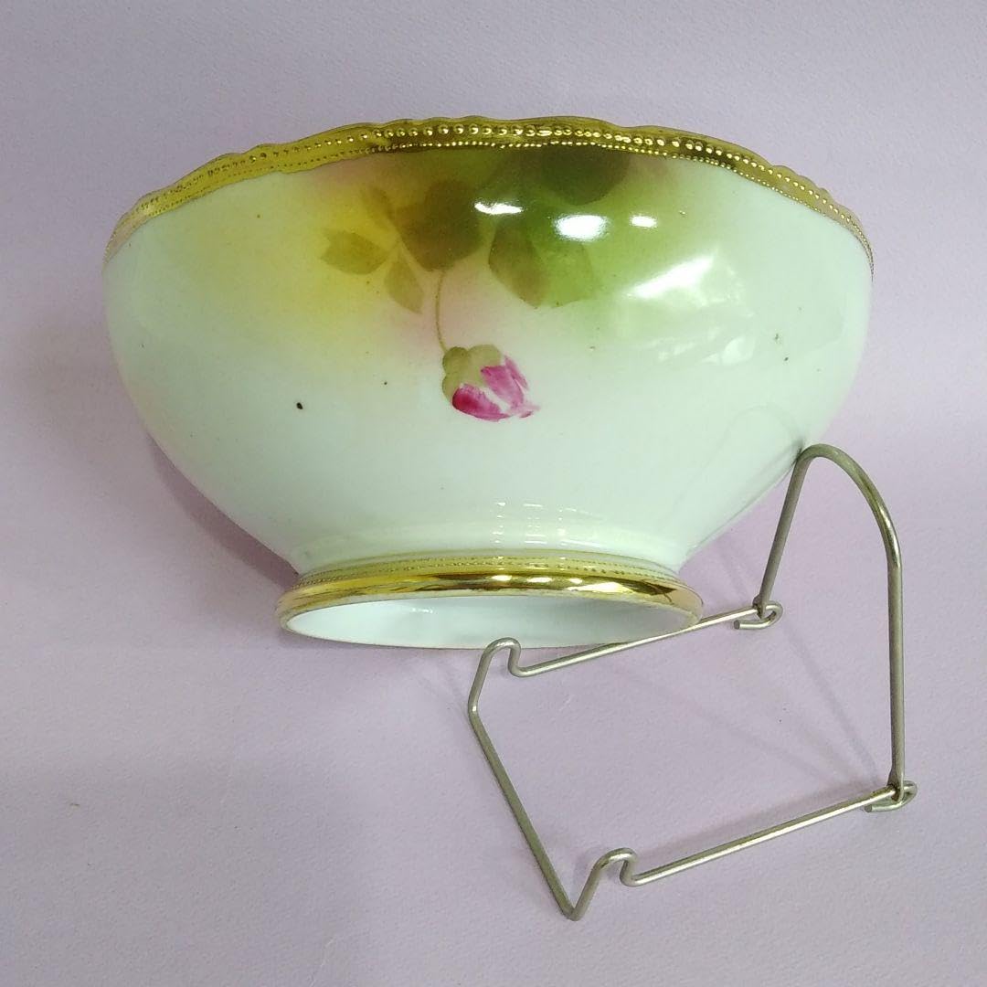 Amazon.co.jp: オールドノリタケ メイプルリーフ 白薔薇 パンチボール  