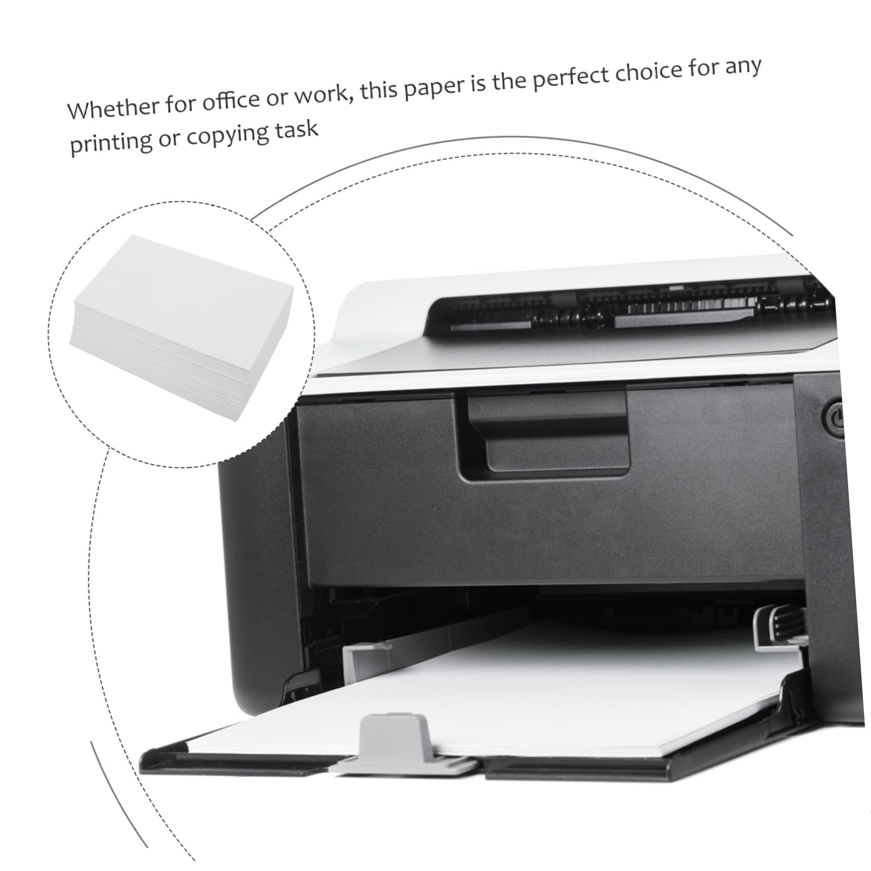 SHERCHPRY Druckerpapier 500 Blatt 70g/m² Dickes Mehrzweck Kartonpapier 240x140mm Blanko Schreib und Bastelpapier Bürobedarf
