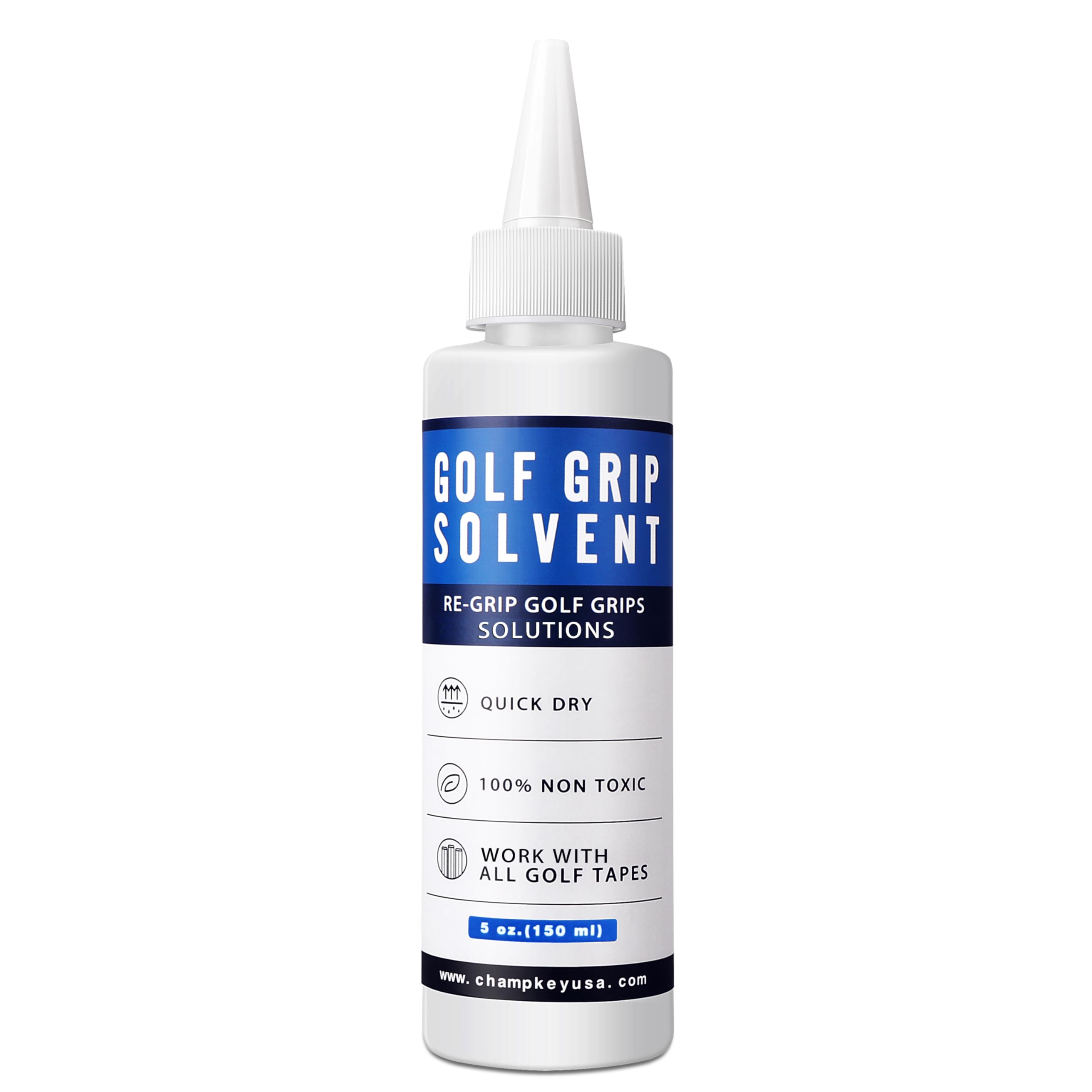 CHAMPKEYPremium Golf Grip Solvent 5.oz - Professional Golf Solvent Ideal for Re-gripping Golf Clubs