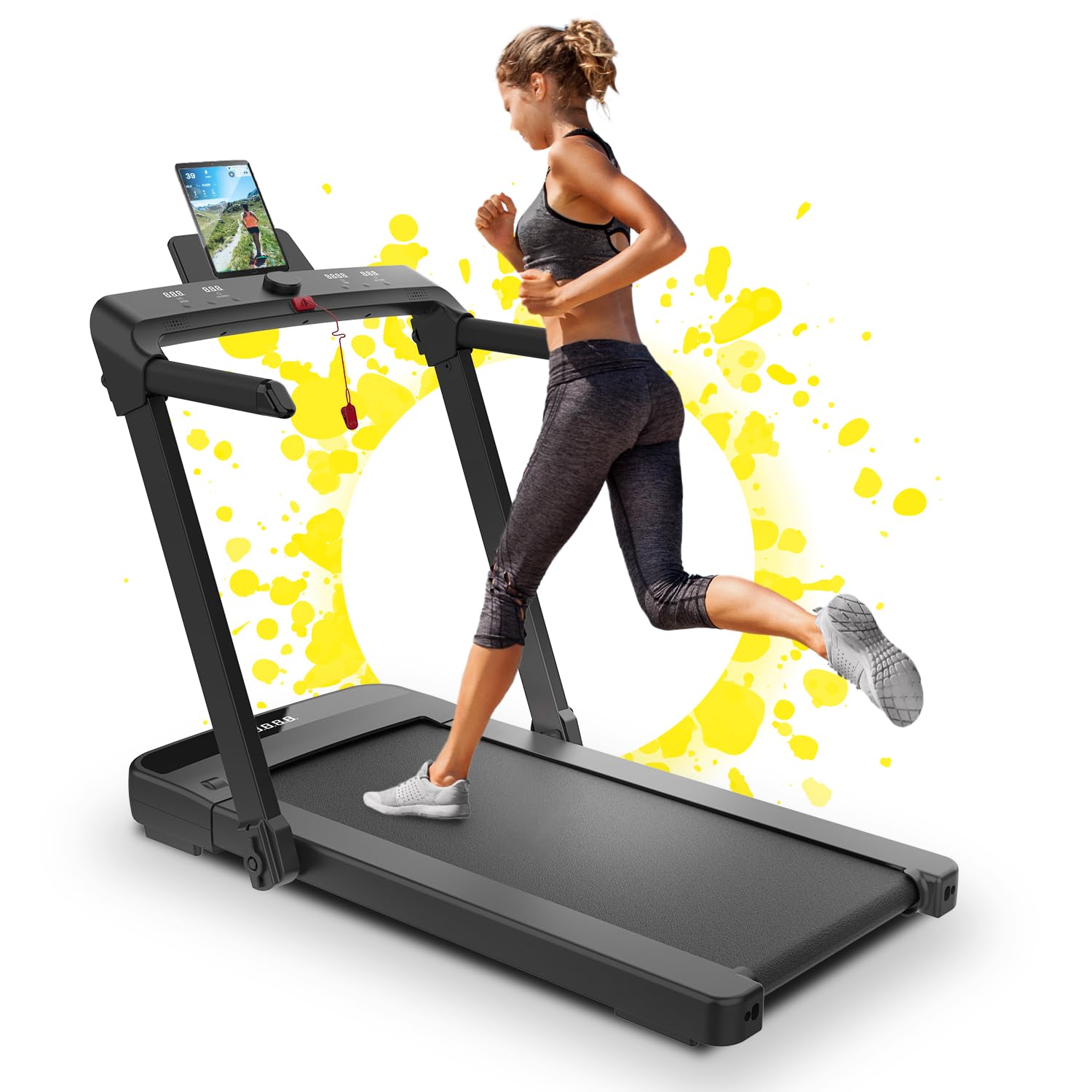 IDS Tapis Roulant Salvaspazio 10 o 14 km/h | Marchio Italiano | Compatibile APP Bluetooth + Programmi | Pieghevole Compatto Elettrico | Indoor Sports GARANZIA e Assistenza ITALIA