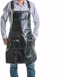 Avental Churrasqueiro em Couro Premiium