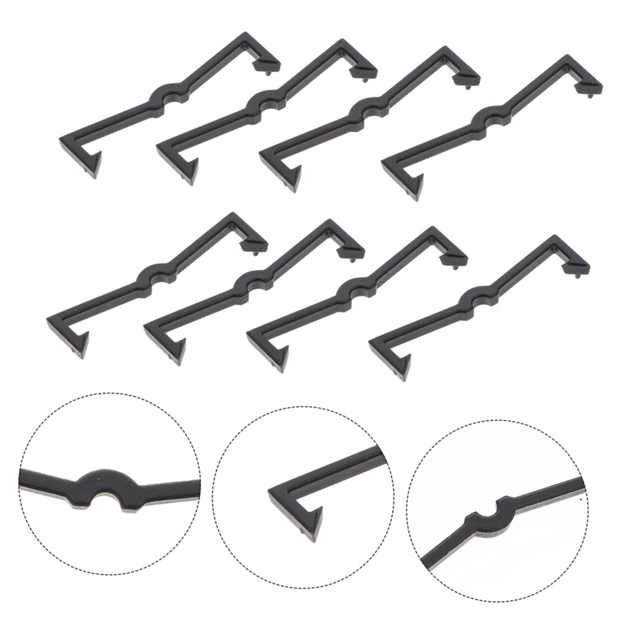 Unomor Pegboard Hook Locks 50pcs Retainer Clips Peg Board Hooks Locking Clip Garage Storage Accessories