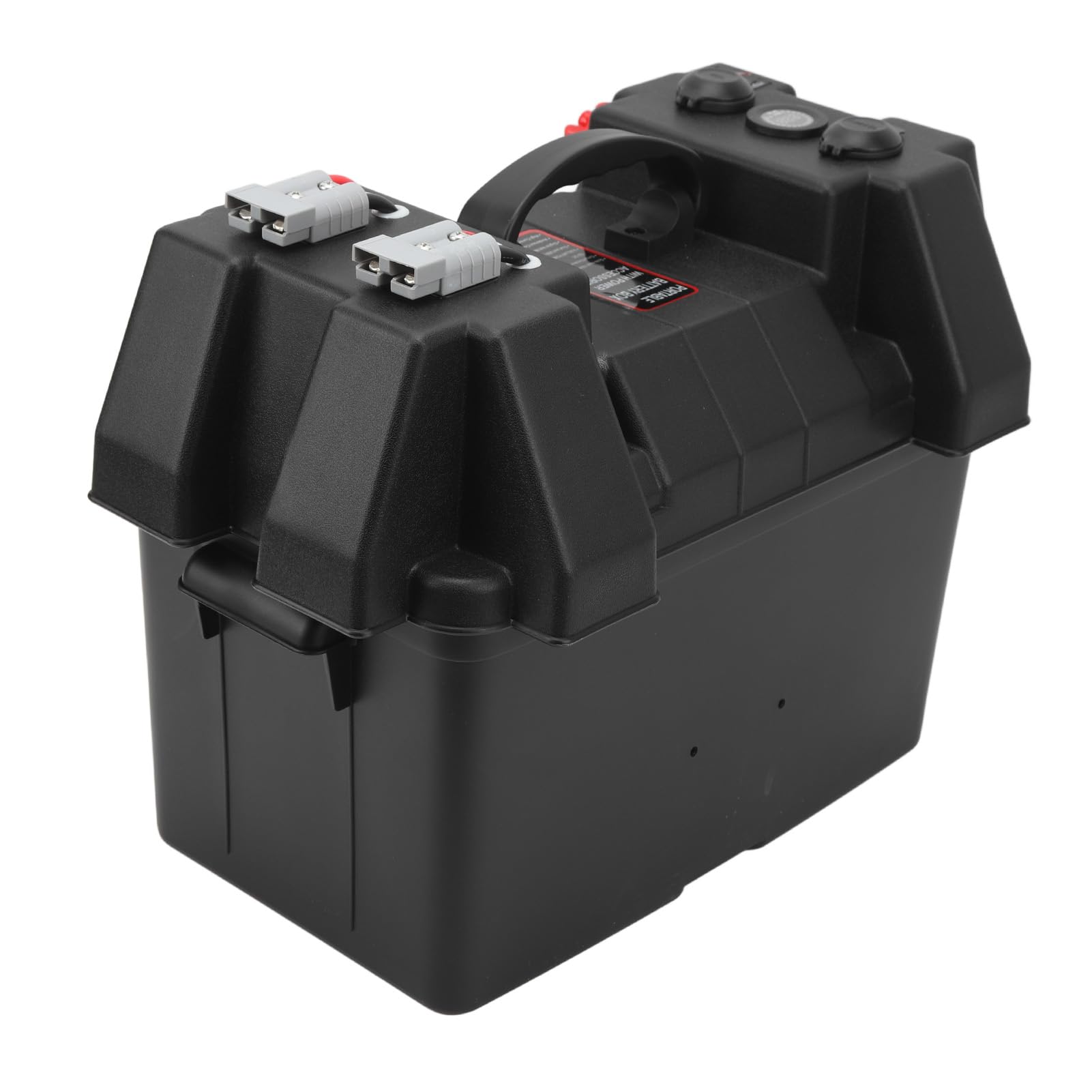 Generic Inteligentna Skrzynka na Baterie Power Center z Szybkozłączem, Dwoma Portami USB, Woltomierzem i Gniazdkiem 12 V do Samochodu Kempingowego SUV ATV Ciężarówka Motocykl – Obudowa Odporna na