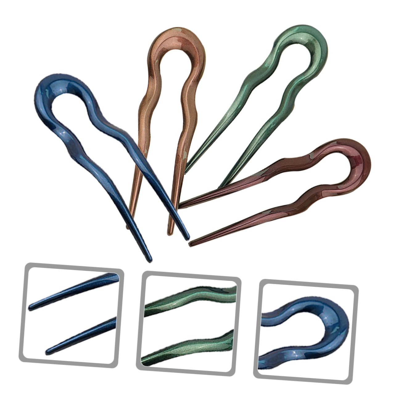 Didiseaon 16 Piezas Tocado Con Horquillas Accesorios Para El Cabello Clips Para El Cabello Horquillas Joyería Para El o Niñas Moño Palo Para El o Para Mujeres