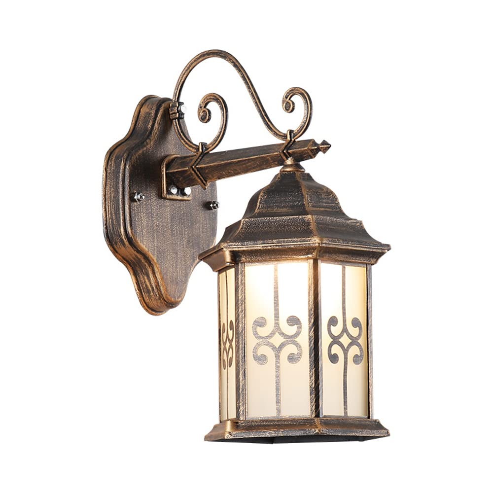 SXSCARKX Outdoor IP65 Waterproof Home Lighting E27 Wall Sconce Frosted Glass High Light Transmittance Lampshade Thickened Aluminum Lamp Body Entrance Courtyard Villa