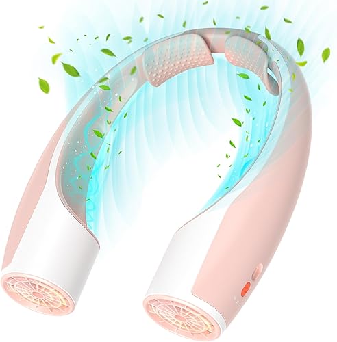 Miniatura 13 de Rohent Ventilador de cuello portátil personal: ventilador recargable de alta velocidad de 4 velocidades, flujo de aire de refrigeración - Batería de