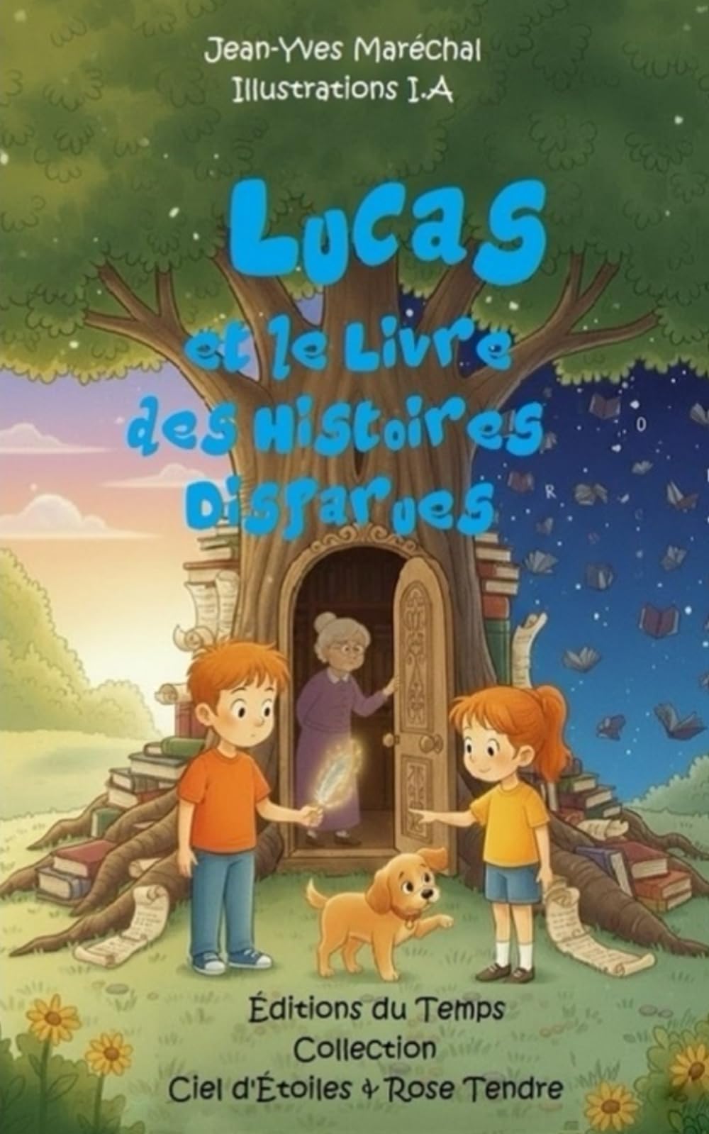 Lucas et le livre des histoires disparues (Collection Ciel d'Étoiles & Rose Tendre)