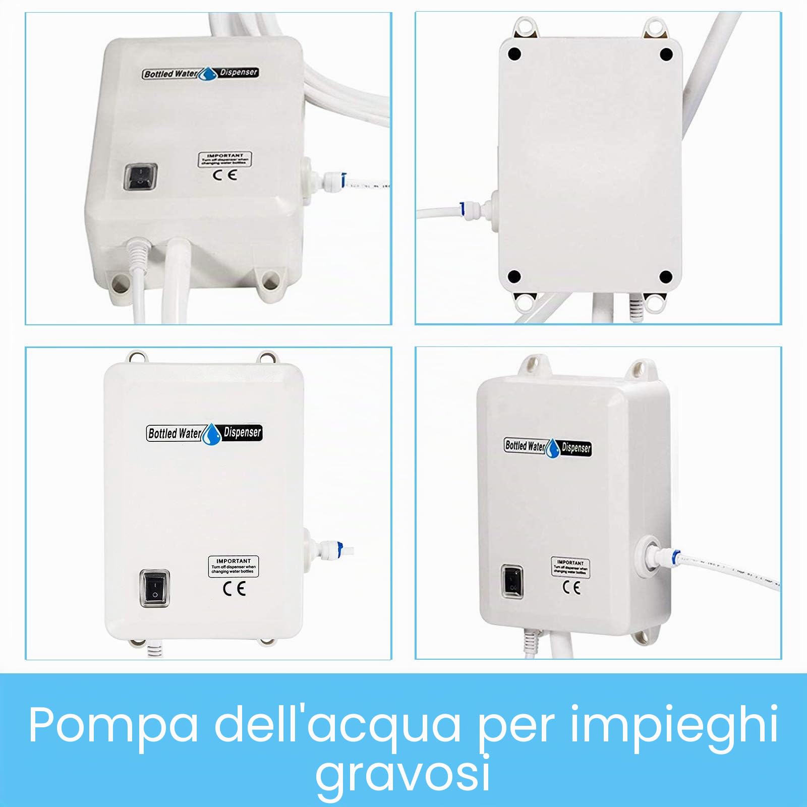 Pompa di Erogazione 3,78 L/min, Pompa di Erogazione dell Acqua 35W, Sistema di Acqua in Bottiglia, 40 PSI 11-22L, Sistema di Erogazione di Acqua in Bottiglia