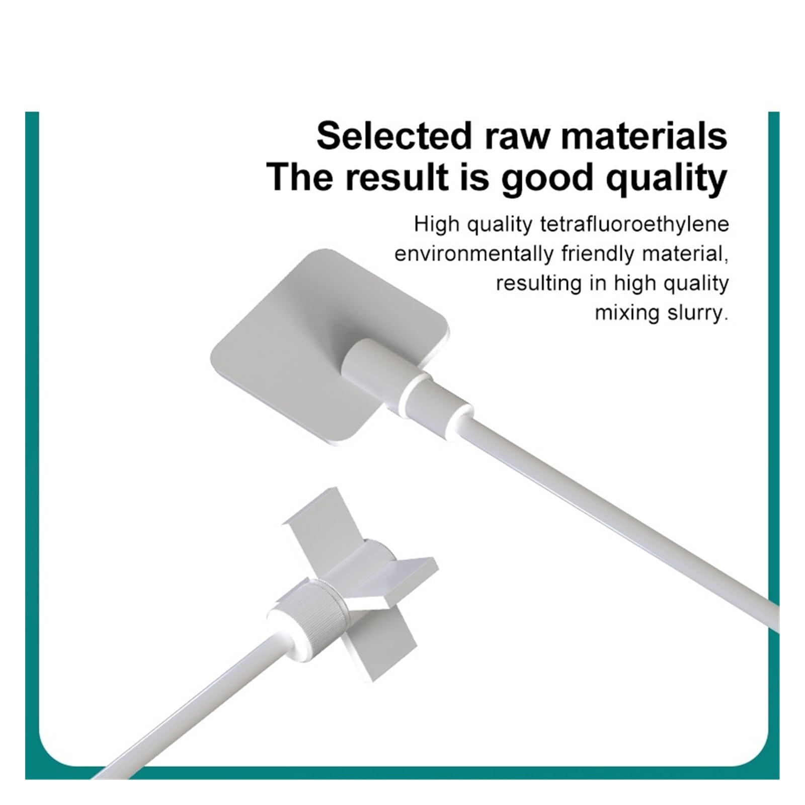 PTFE 350 mm Rührstab Rührblatt Rührpaddel Laborbedarf for Overhead-Rührmischer Stabiler Betrieb über lange Zeit(D)