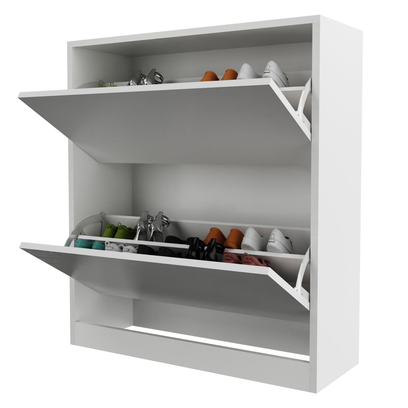 Ceredeme Shoe Cabinet with 2 Flip Drawers, Shoe Rack Organizer, Shoe Cabinet Storage for Entryway with Adjustable Shelf, Hidden Cabinet for Hallway,