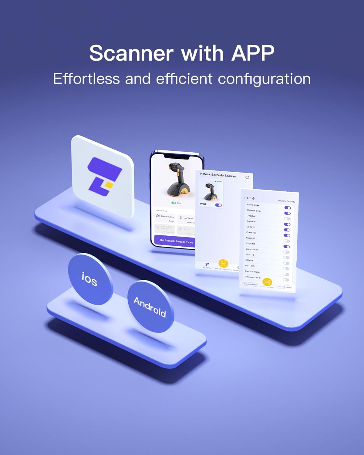 Inateck P8 Barcode Scanner App Integration