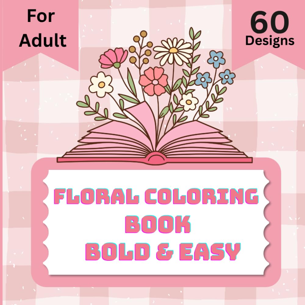 Relaxing Floral Coloring Book for Adults: Coloring book