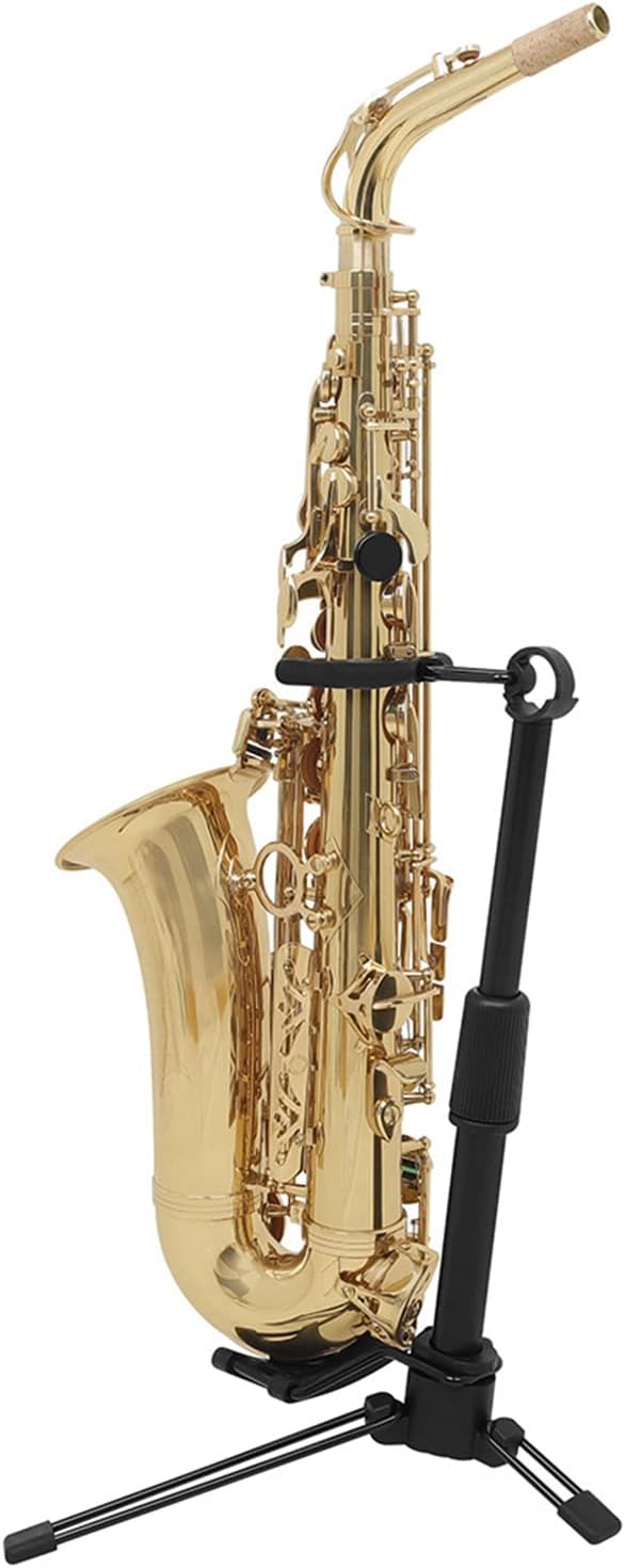 Foldable Saxophone Stand Tripod Holder Alto Sax Metal Floor Tripod Holder Woodwind Instrument Accessories Trumpet