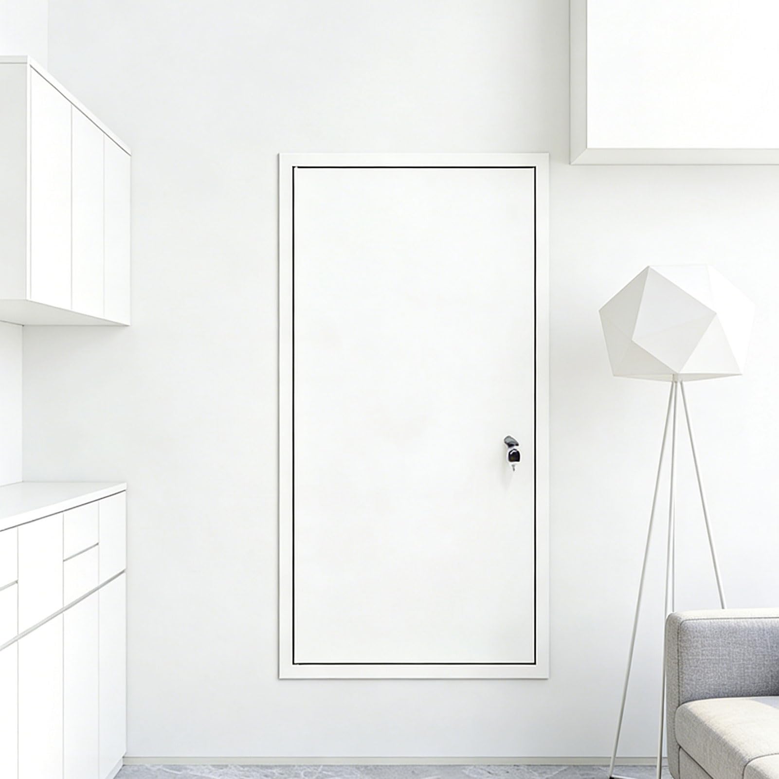 Porte d'inspection en métal isolée pour le confort acoustique de la maison