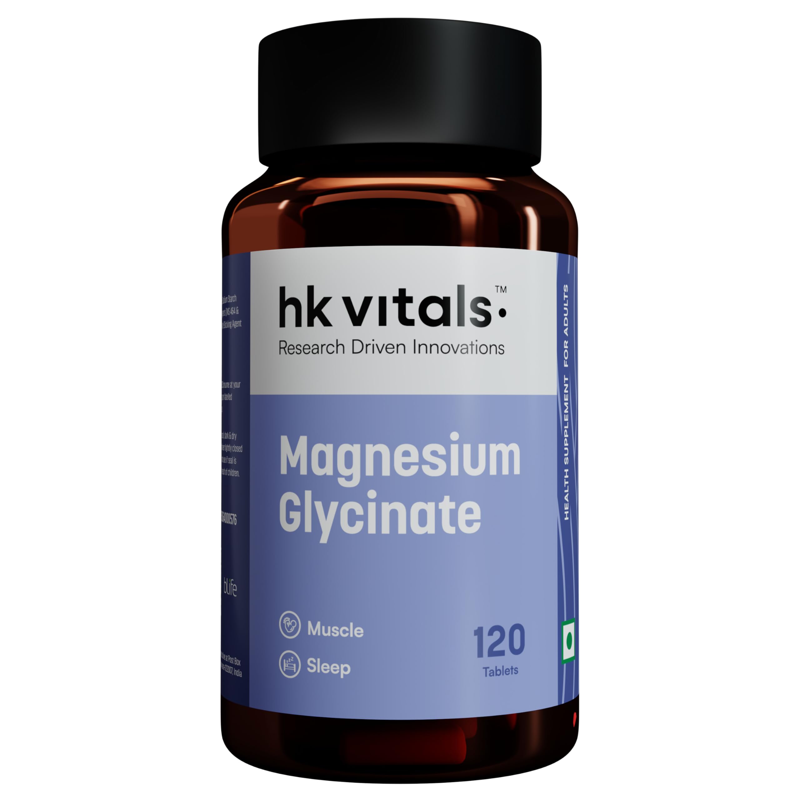 HealthKart hk vitals Magnesium Glycinate, 120 Tablets | for Better Sleep Quality & Muscle Recovery (B0DG2WYBZL) Amazon Price History, Amazon Price Tracker