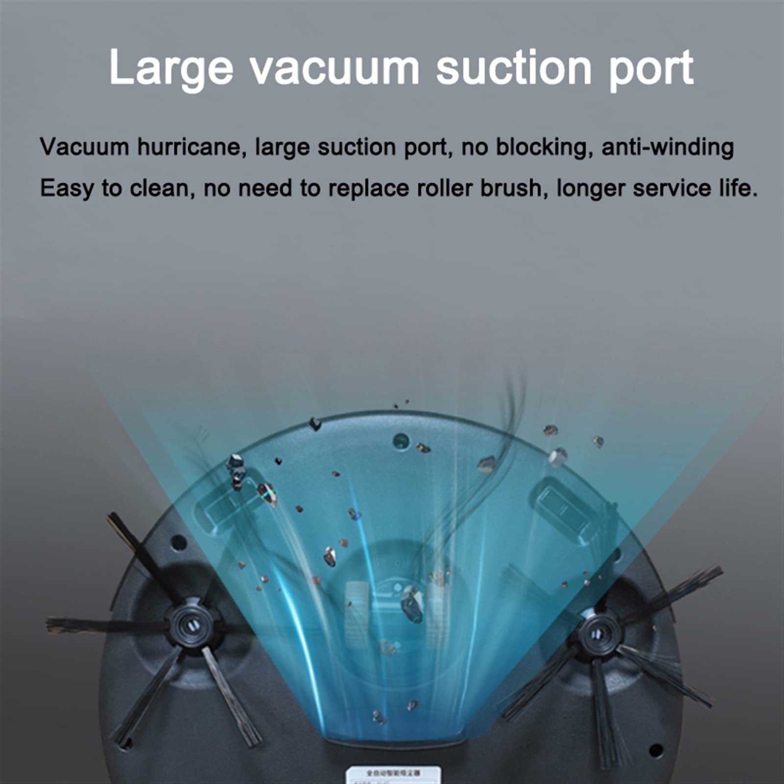 DieffematicJQX Odkurzacz automatyczny Robot Vacuum Cleaner One-Click Start Vacuum Mopping Sweeping 3-in-1 Smart Home Cleaning Removal Robot Wet Dry Mop
