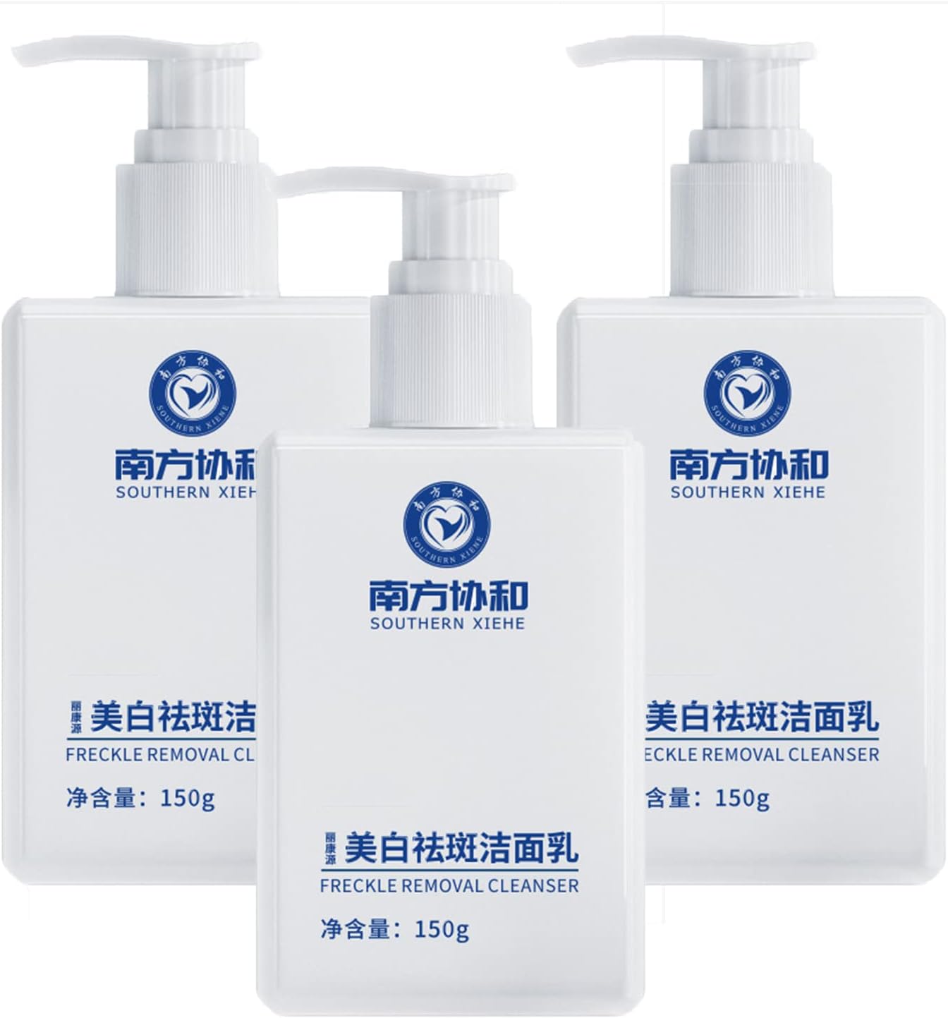 Southern Ri Whitening Freckle Removal Cleanser, 5.3 Oz Southern Xiehe Niacinamide Whitening Facial Cleanser, Whitening Facial Cleanser, Hydrating Face Cleanser for All Skin Type (3PC-450g)