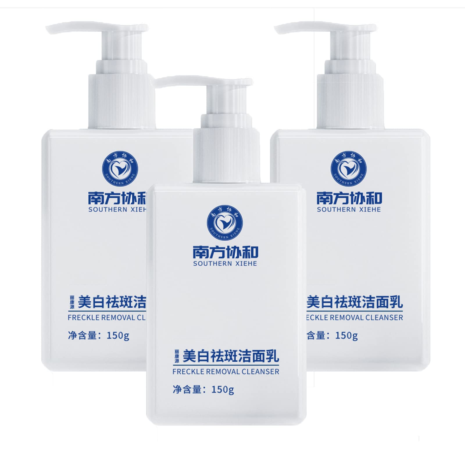 Southern Ri Whitening Freckle Removal Cleanser, 5.3 Oz Southern Xiehe Niacinamide Whitening Facial Cleanser, Whitening Facial Cleanser, Hydrating Face Cleanser for All Skin Type (3PC-450g)