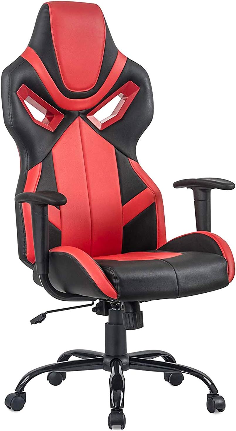 PC Gaming Chair Ergonomic Office Chair Desk Chair Executive Task Computer Chair Back Support Modern Rolling Swivel Chair for Women, Men Red