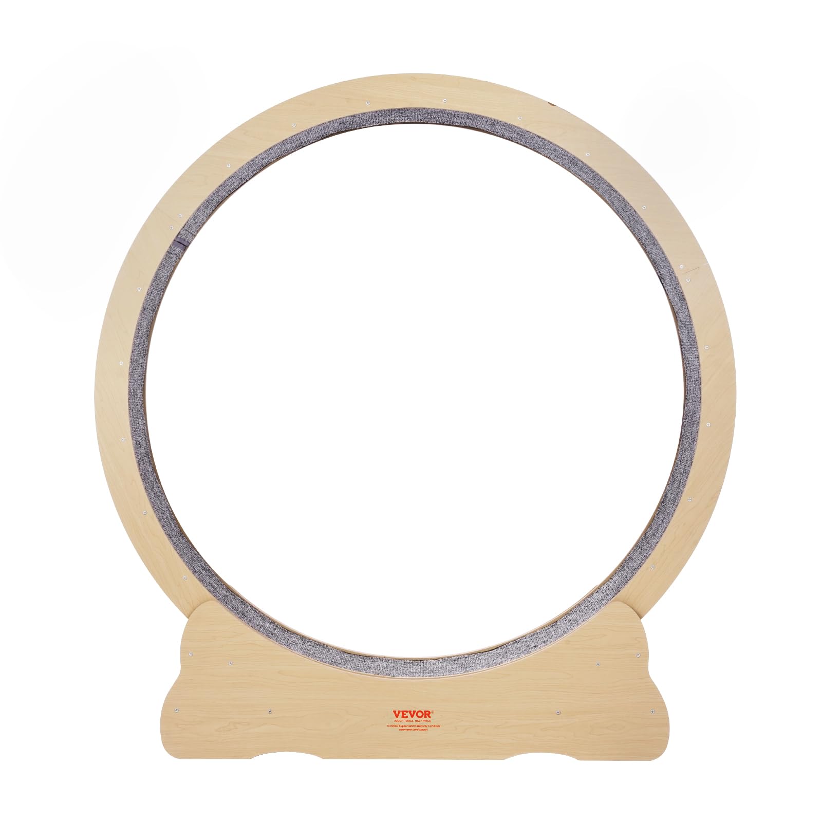 VEVOR Cyclette per gatto in Legno, Tapis Roulant Diametro 1320 mm, Ruota per Esercizi con Tappeto Rimovibile per gatto