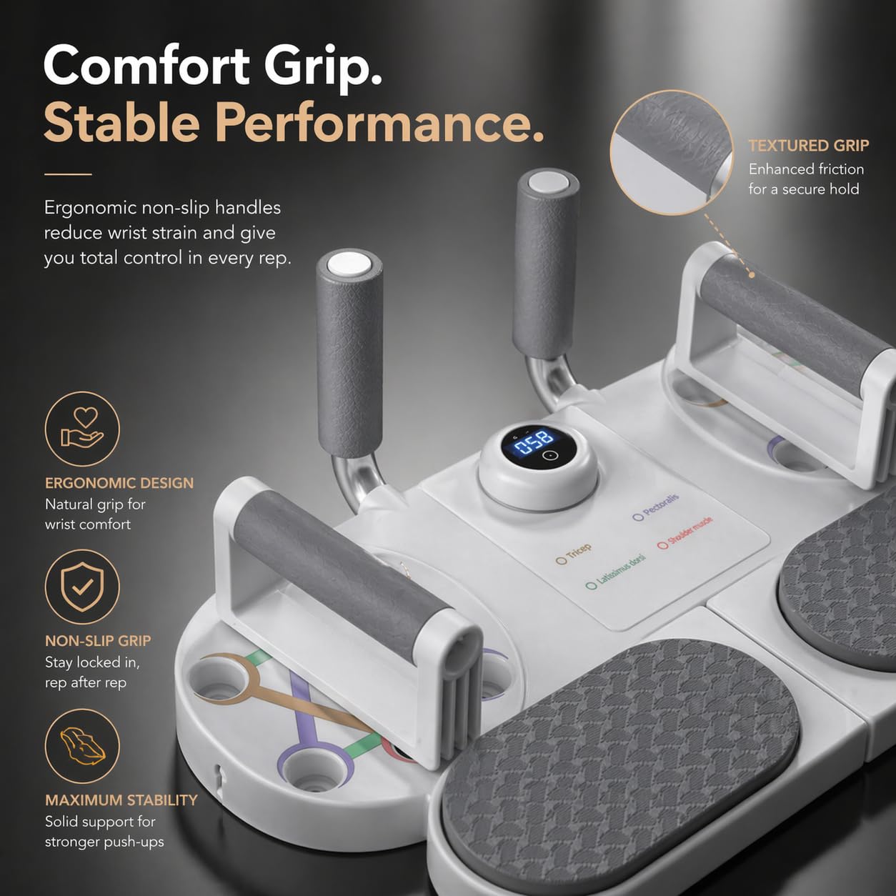 Push Up Board System per uomini e donne – Multifunzione allenamento muscolare per petto, braccia, schiena e core – bruciare i grassi e costruire muscoli a casa