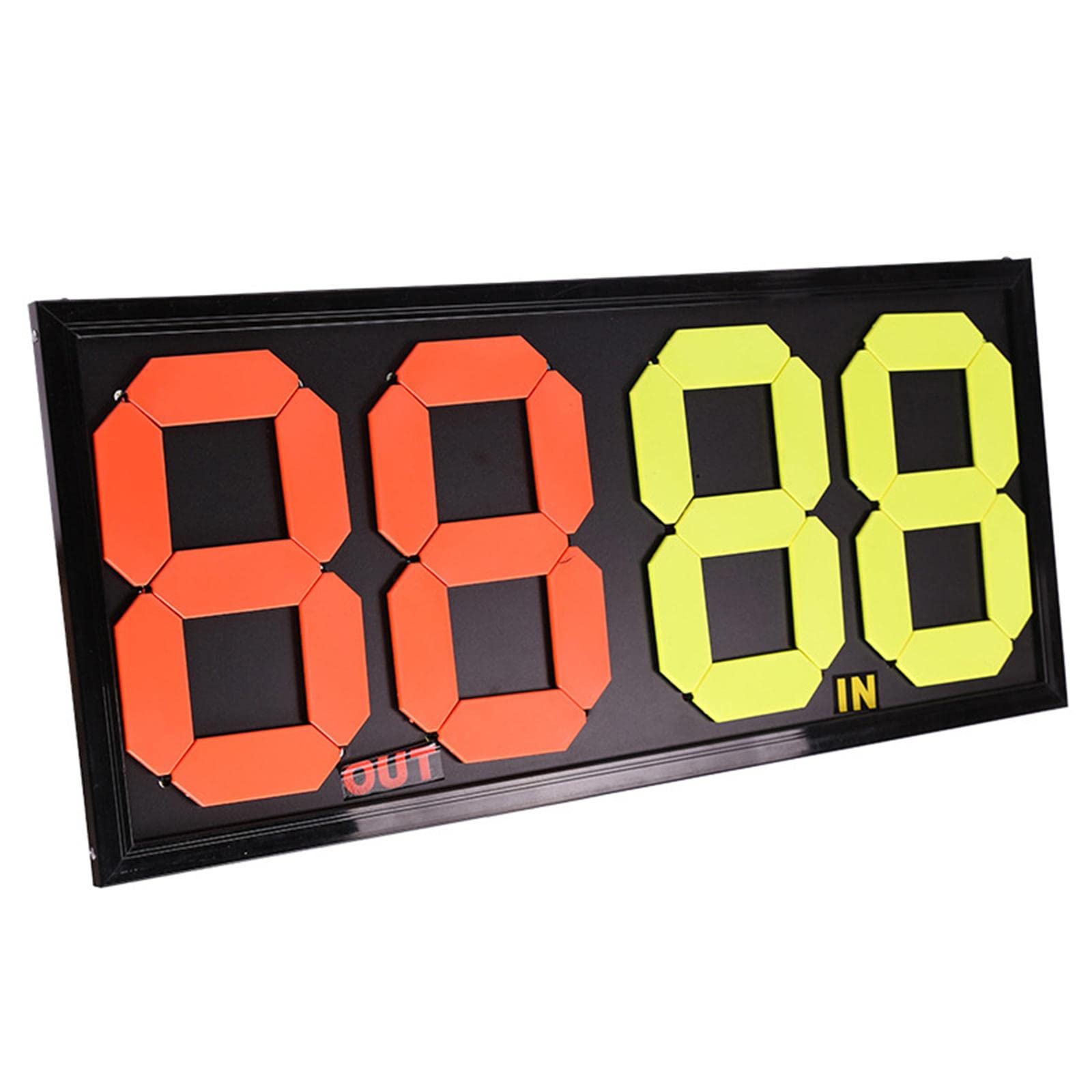 Quadro Sostituzioni Portatile Impermeabile,64 cm x 30 cm x 2 cm | materiale PP, numeri fluorescenti, facile trasporto, uso esterno